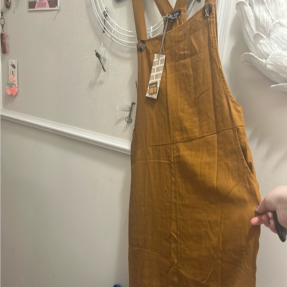 Heart Hips-(Pullover-All) CorduroyJersey Pinafore Dress w/Pocket-Large NWT - Picture 5 of 15